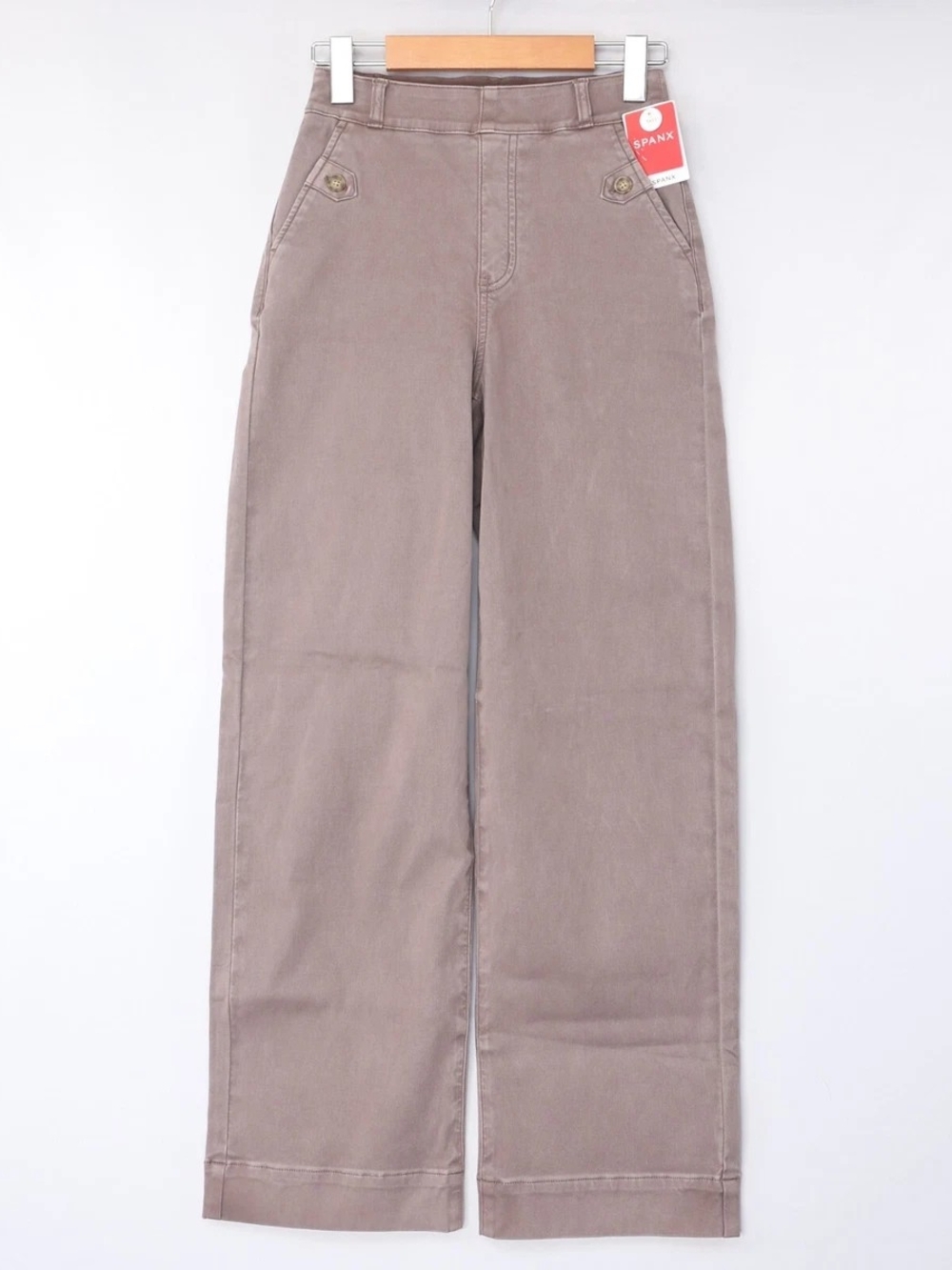 SPANX Dark Brown Cropped Ankle Jeans
